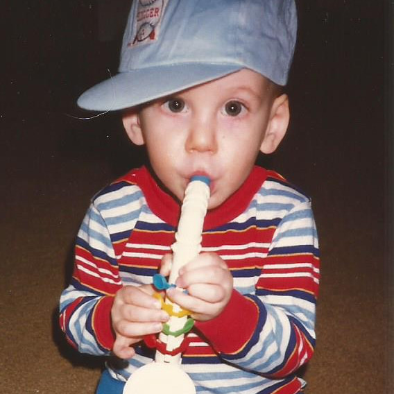 Cody with saxophone